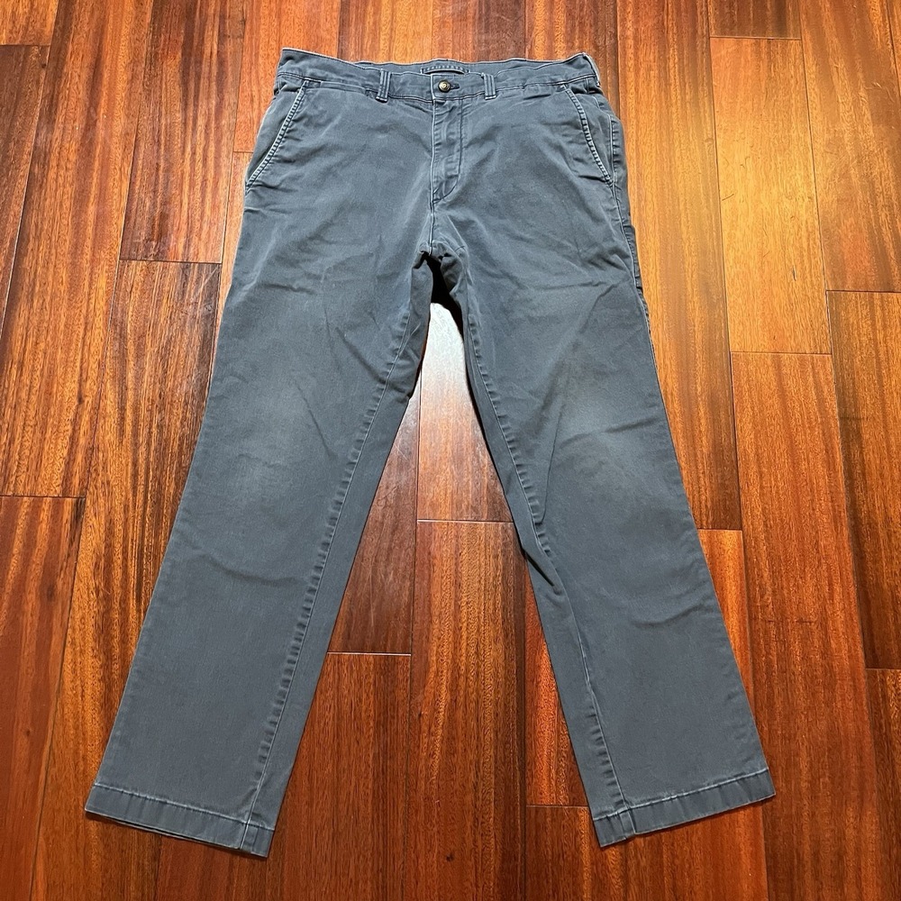 Duck Head Pants Mens 32x28 Navy Blue Gold School Chino Stretch Casual READ